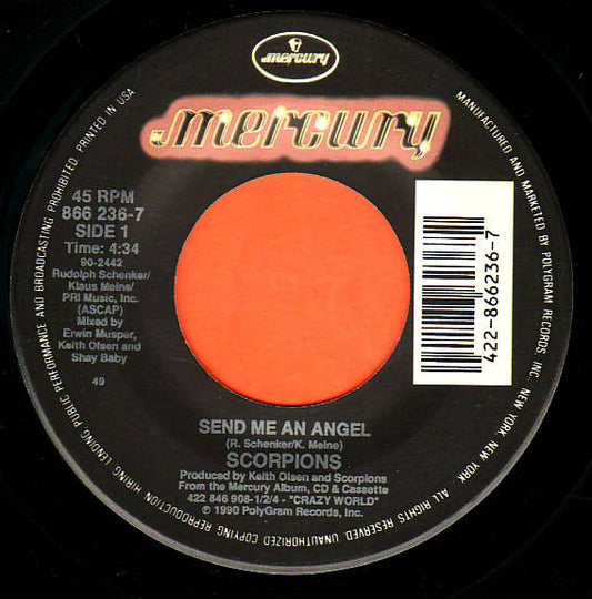 Scorpions : Send Me An Angel / Wind Of Change (7", Single)