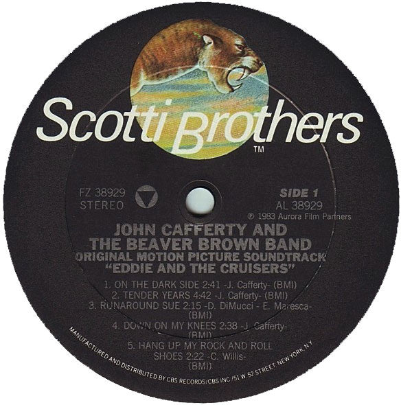 John Cafferty And The Beaver Brown Band : Eddie And The Cruisers (Original Motion Picture Soundtrack) (LP, Album, Pit)