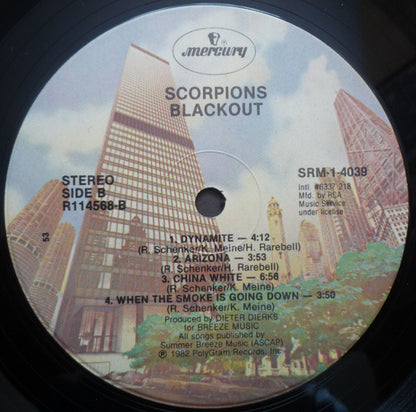 Scorpions : Blackout (LP, Album, Club, RCA)
