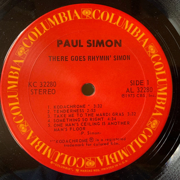 Paul Simon : There Goes Rhymin' Simon (LP, Album, San)