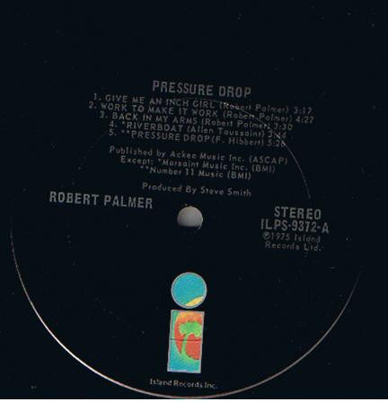Robert Palmer : Pressure Drop (LP, Album, Pit)