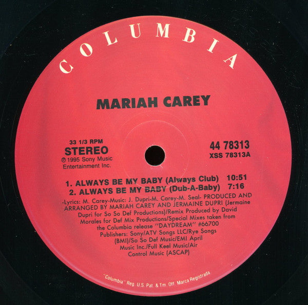 Mariah Carey : Always Be My Baby (12")