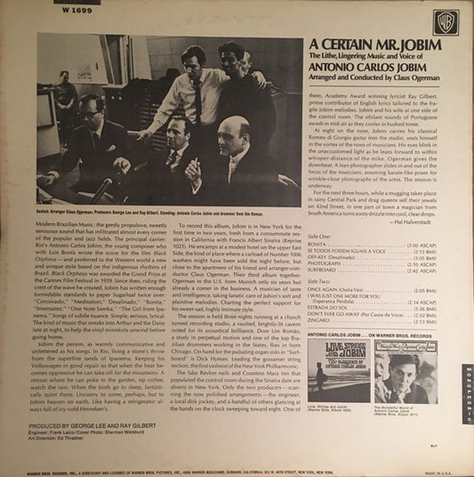 Antonio Carlos Jobim : A Certain Mr Jobim (LP, Album, Mono)