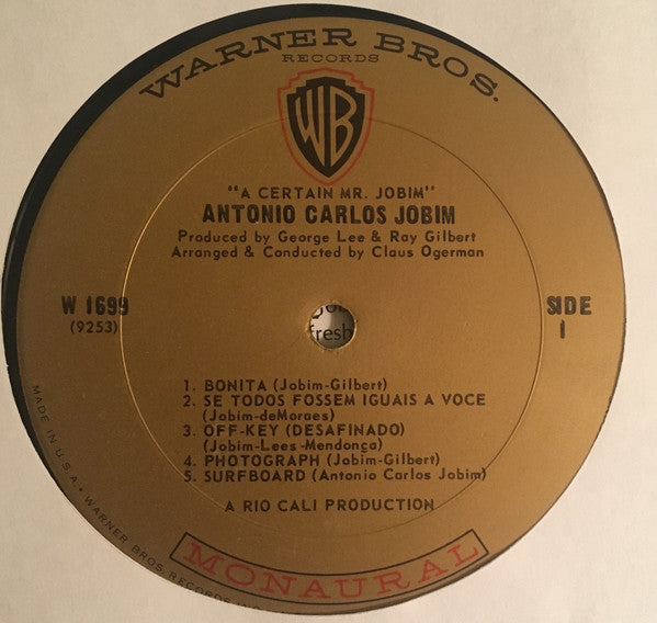 Antonio Carlos Jobim : A Certain Mr Jobim (LP, Album, Mono)