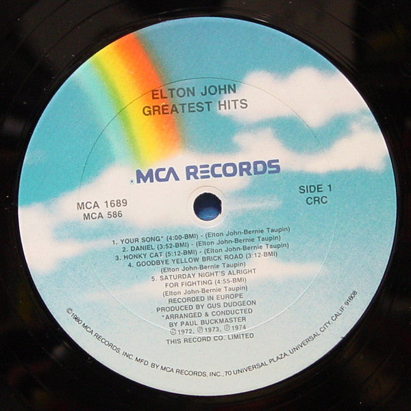 Elton John : Greatest Hits (LP, Comp, Club)