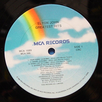 Elton John : Greatest Hits (LP, Comp, Club)