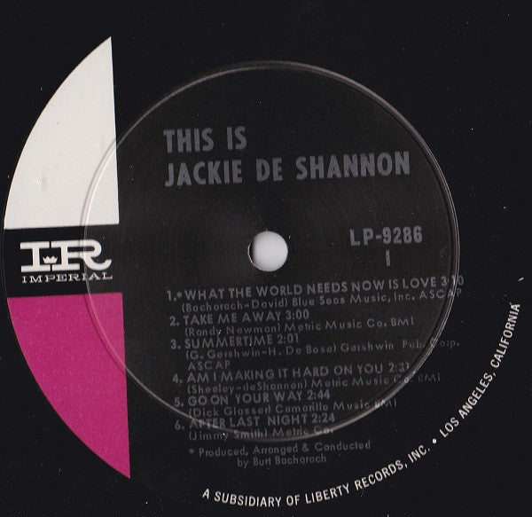 Jackie DeShannon : This Is Jackie DeShannon (LP, Album, Mono, Ind)