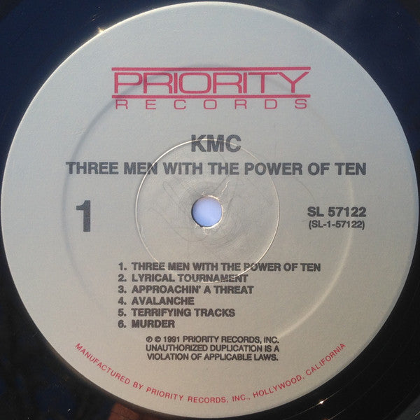 KMC (5) : Three Men With The Power Of Ten (LP, Album)
