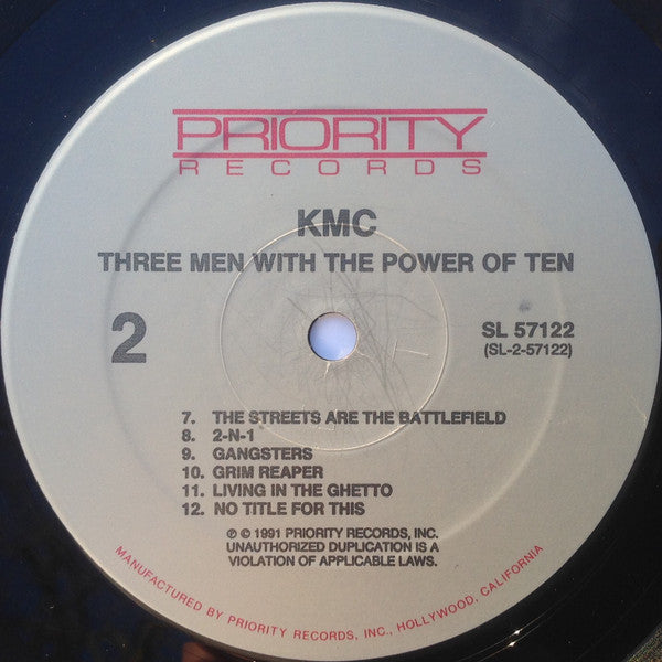 KMC (5) : Three Men With The Power Of Ten (LP, Album)
