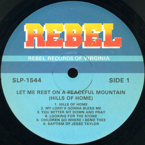 Ralph Stanley : Let Me Rest On A Peaceful Mountain (Hills Of Home) (LP, Album, RE)