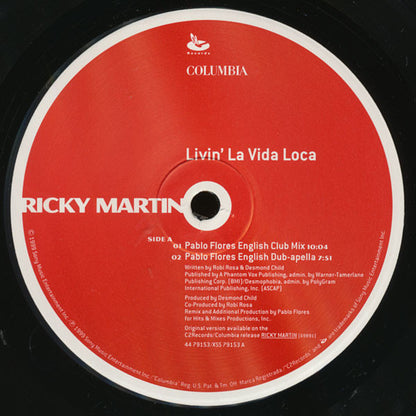 Ricky Martin : Livin' La Vida Loca (12")