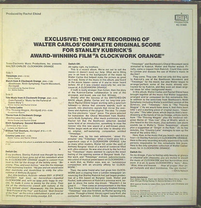 Walter Carlos : Walter Carlos' Clockwork Orange (LP, Album, Ter)