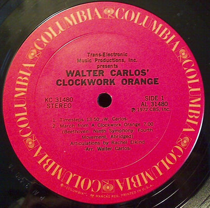 Walter Carlos : Walter Carlos' Clockwork Orange (LP, Album, Ter)