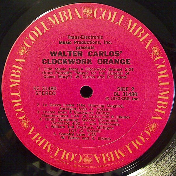 Walter Carlos : Walter Carlos' Clockwork Orange (LP, Album, Ter)
