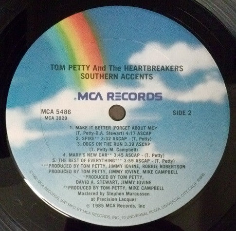 Tom Petty And The Heartbreakers : Southern Accents (LP, Album, Car)