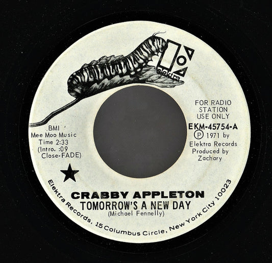 Crabby Appleton : Tomorrow's A New Day (7", Promo)