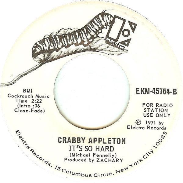 Crabby Appleton : Tomorrow's A New Day (7", Promo)