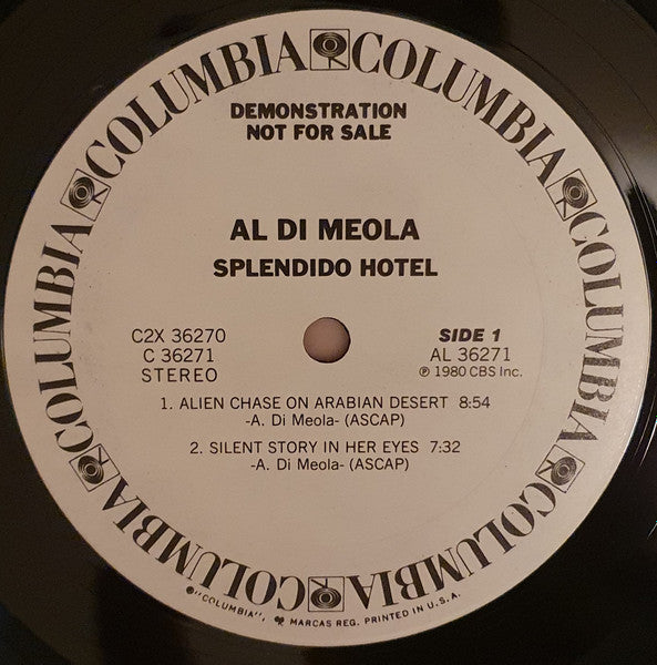 Al Di Meola : Splendido Hotel (2xLP, Album, Promo)