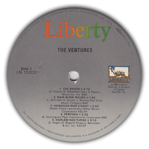The Ventures : The Ventures (LP, Album, RE)