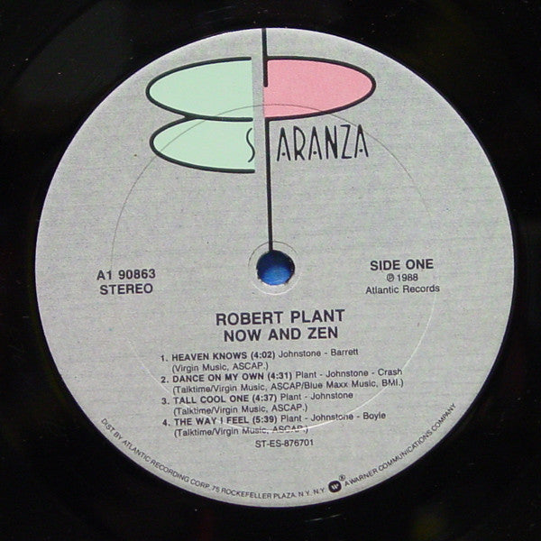 Robert Plant : Now And Zen (LP, Album, Club, Car)