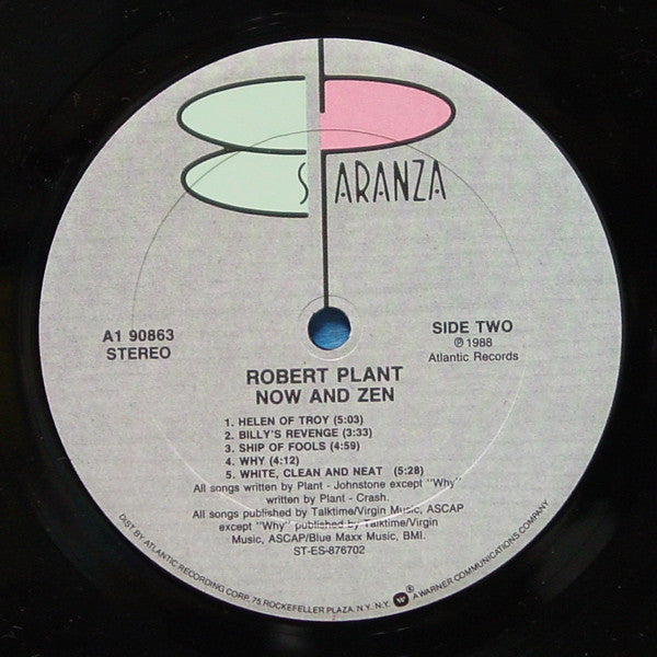 Robert Plant : Now And Zen (LP, Album, Club, Car)