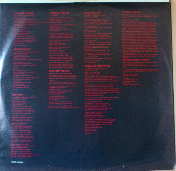Lizzy Borden : The Murderess Metal Road Show (2xLP, Album, Gat)
