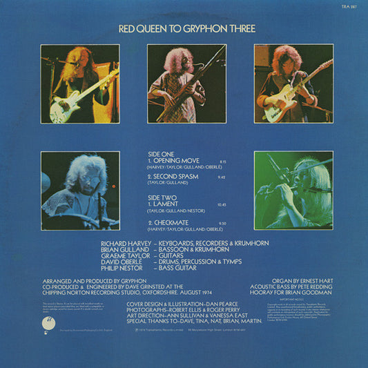 Gryphon : Red Queen To Gryphon Three (LP, Album, Orl)