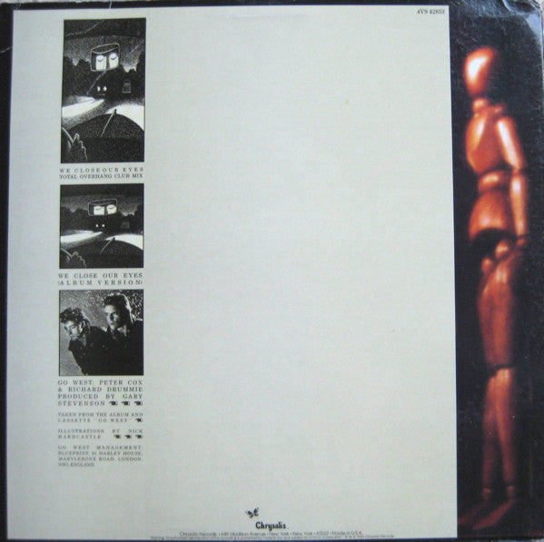 Go West : We Close Our Eyes (Total Overhang Club Mix) (12")