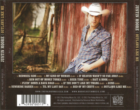 Justin Moore : Outlaws Like Me (CD, Album)