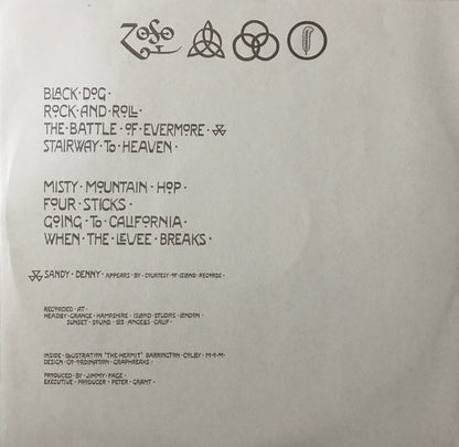 Led Zeppelin : Untitled (LP, Album, RE, SP )