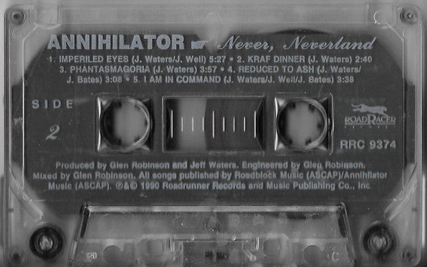 Annihilator (2) : Never, Neverland (Cass, Album, cle)