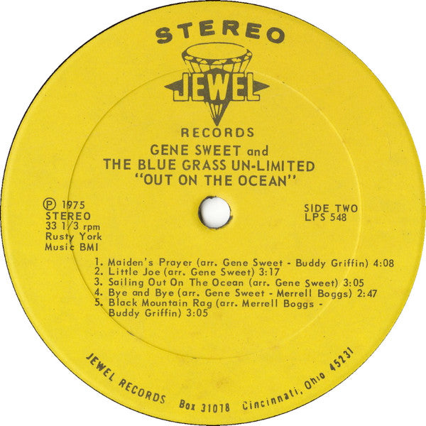 Gene Sweet and The Blue Grass Un-Limited : Out On The Ocean (LP, Album)