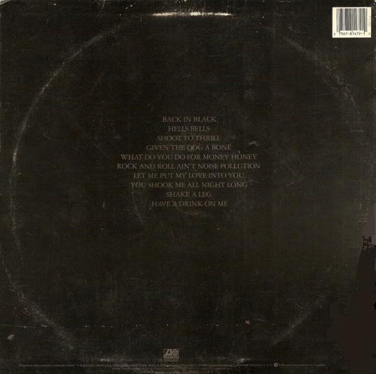 AC/DC : Back In Black (LP, Album, Club)