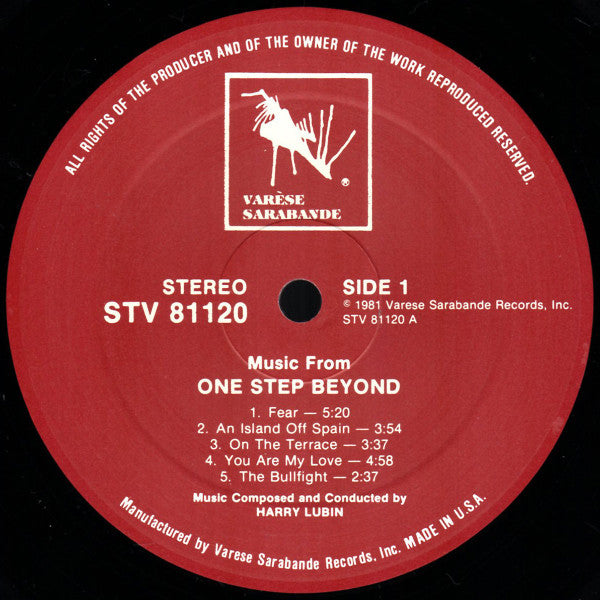 Harry Lubin : Music From One Step Beyond (LP, RE)
