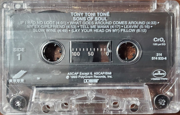 Tony! Toni! Toné! : Sons Of Soul (Cass, Album)