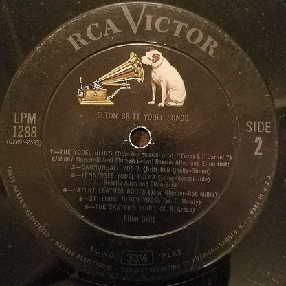 Elton Britt : Yodel Songs (LP, Album, Mono)