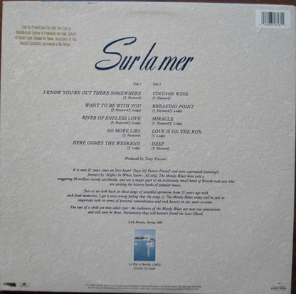 The Moody Blues : Sur La Mer (LP, Album, Promo)