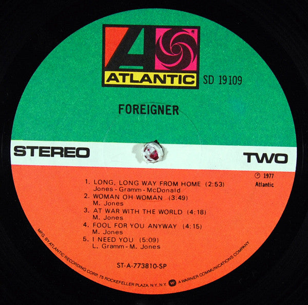 Foreigner : Foreigner (LP, Album, RE, SP )