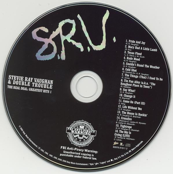 Stevie Ray Vaughan & Double Trouble : The Real Deal: Greatest Hits Volume 1 (CD, Comp)