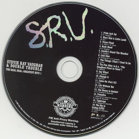 Stevie Ray Vaughan & Double Trouble : The Real Deal: Greatest Hits Volume 1 (CD, Comp)