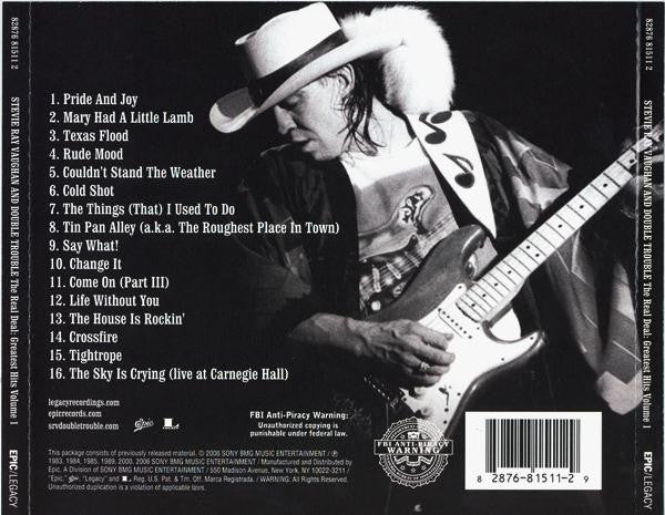 Stevie Ray Vaughan & Double Trouble : The Real Deal: Greatest Hits Volume 1 (CD, Comp)