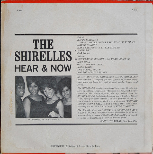 The Shirelles : Hear & Now (LP, Album)