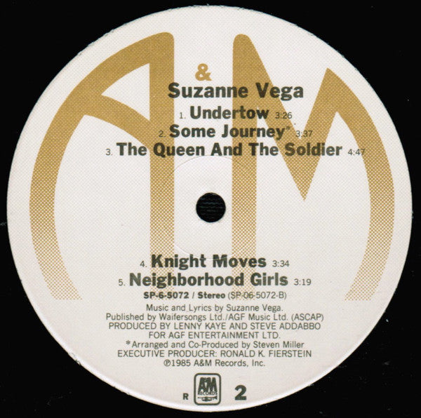 Suzanne Vega : Suzanne Vega (LP, Album, R -)