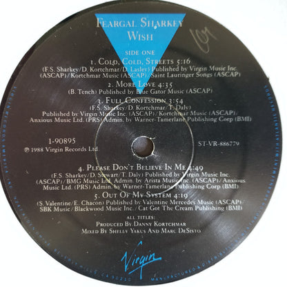 Feargal Sharkey : Wish (LP, Album, Spe)