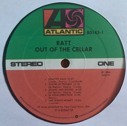 Ratt : Out Of The Cellar (LP, Album, Spe)