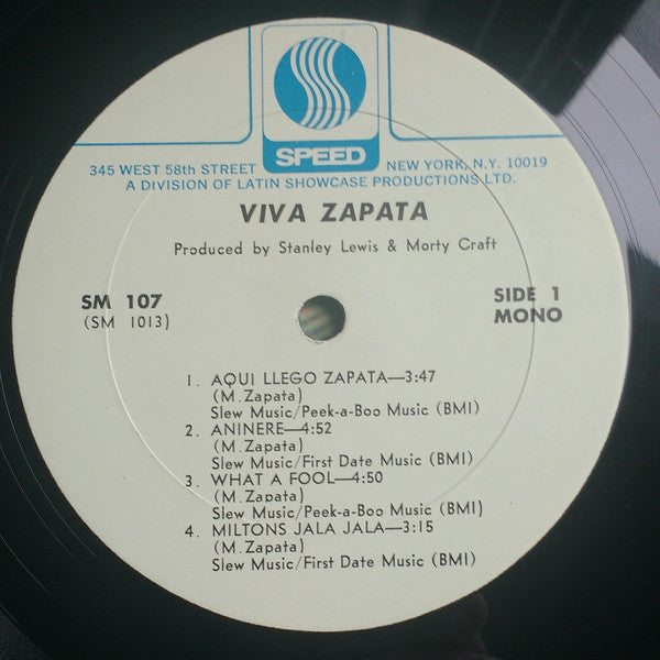 Milton Zapata : Viva Zapata (LP, Album, Mono)