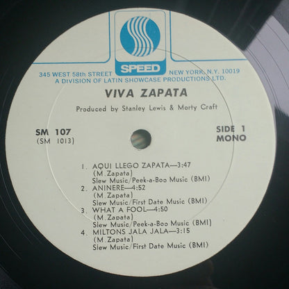 Milton Zapata : Viva Zapata (LP, Album, Mono)