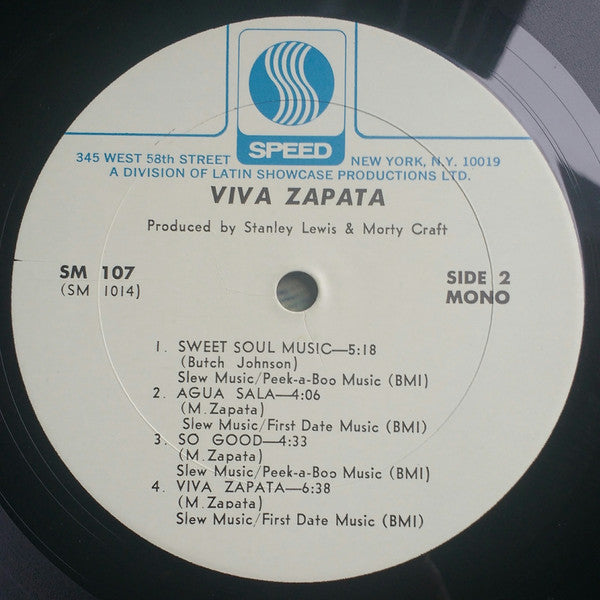 Milton Zapata : Viva Zapata (LP, Album, Mono)