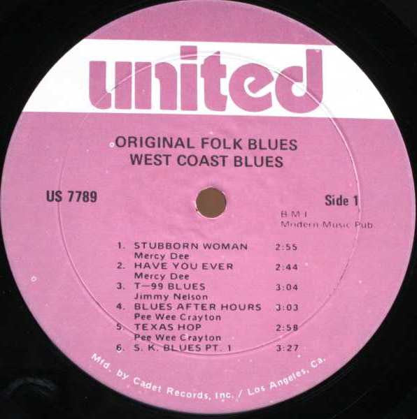 Various : West Coast Blues (LP, Comp, RE)