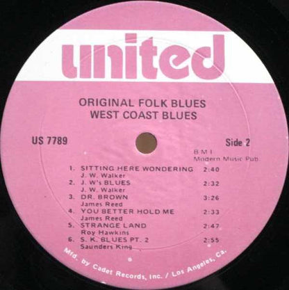 Various : West Coast Blues (LP, Comp, RE)